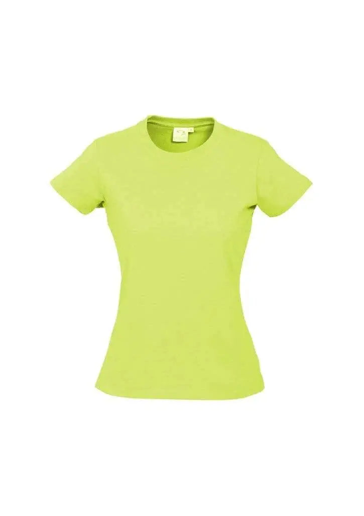 Biz Collection Casual Wear Fluoro Yellow/Lime / 6 Biz Collection Women’s Ice Tee T10022